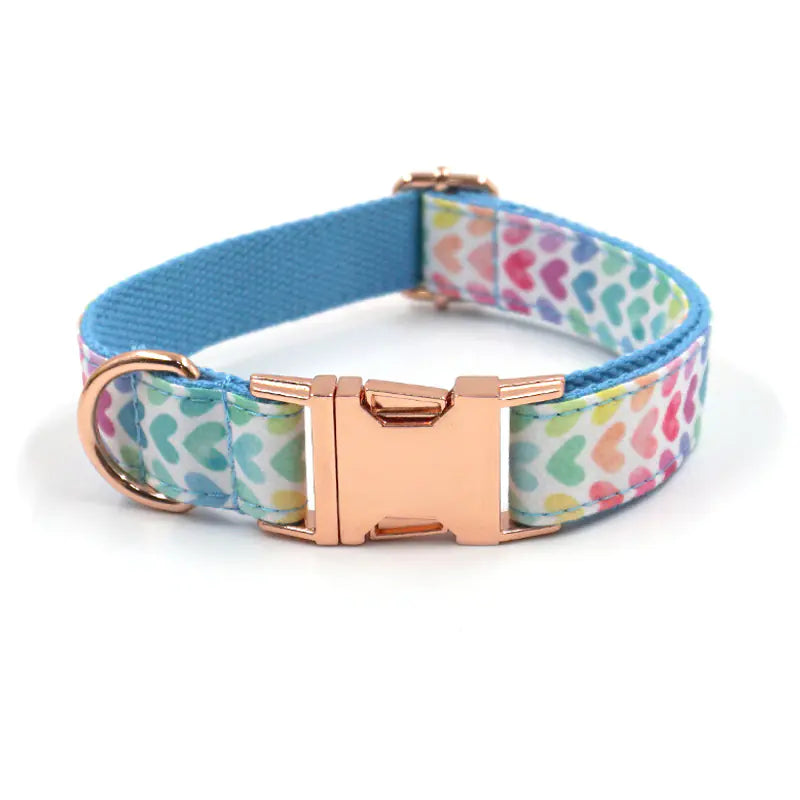 Pet Collar, Leash, Bow, and Trash Bag Set