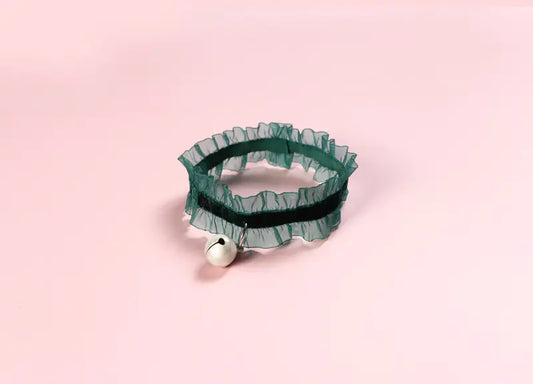 Velvet Lace Adjustable Pet Collar with Insect Repellent