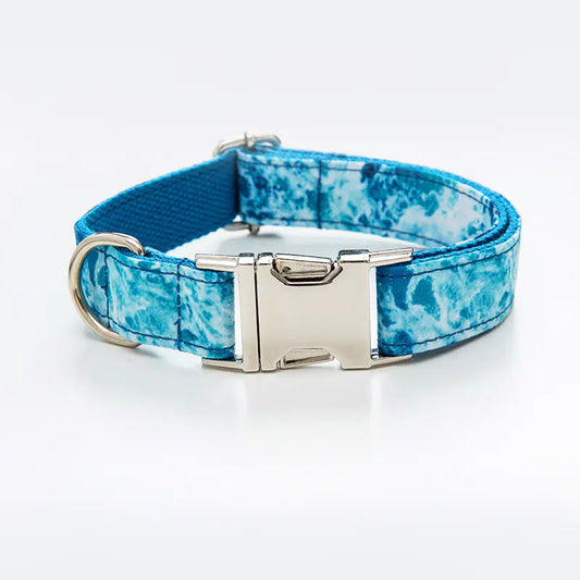 Stylish and Simple Marine Dog Collar